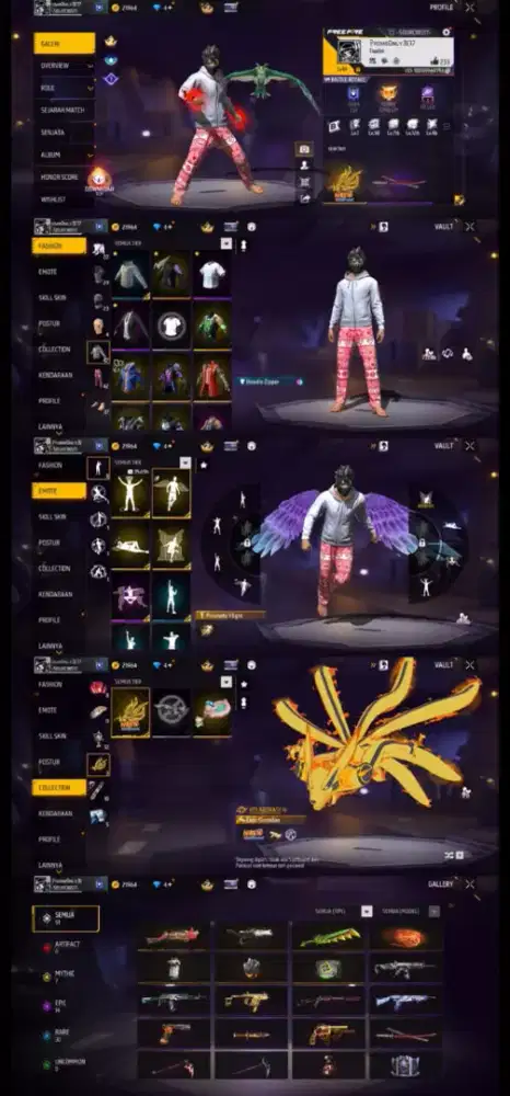 Jual akun ff spek gg harga murah