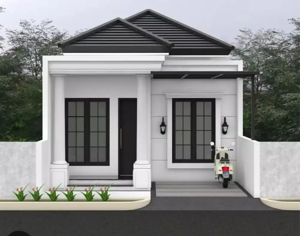 Rumah American Classic di Bangunjiwo