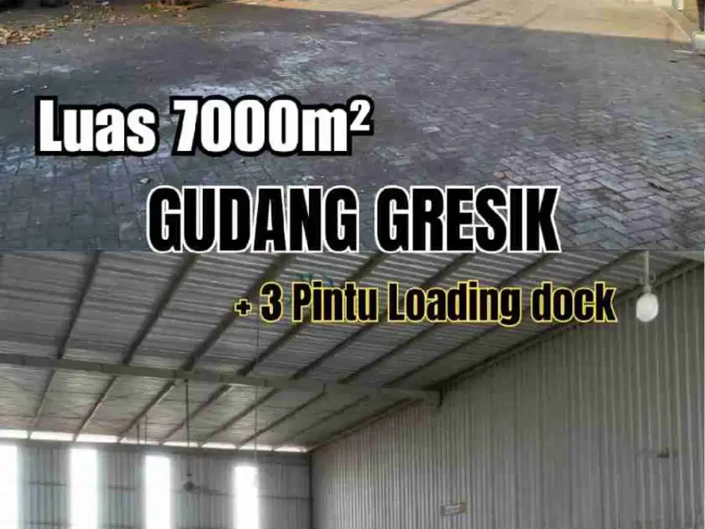 DIJUAL EX PABRIK GUDANG RAYA CERME GRESIK NOL JALAN RAYA SIAP PAKAI
