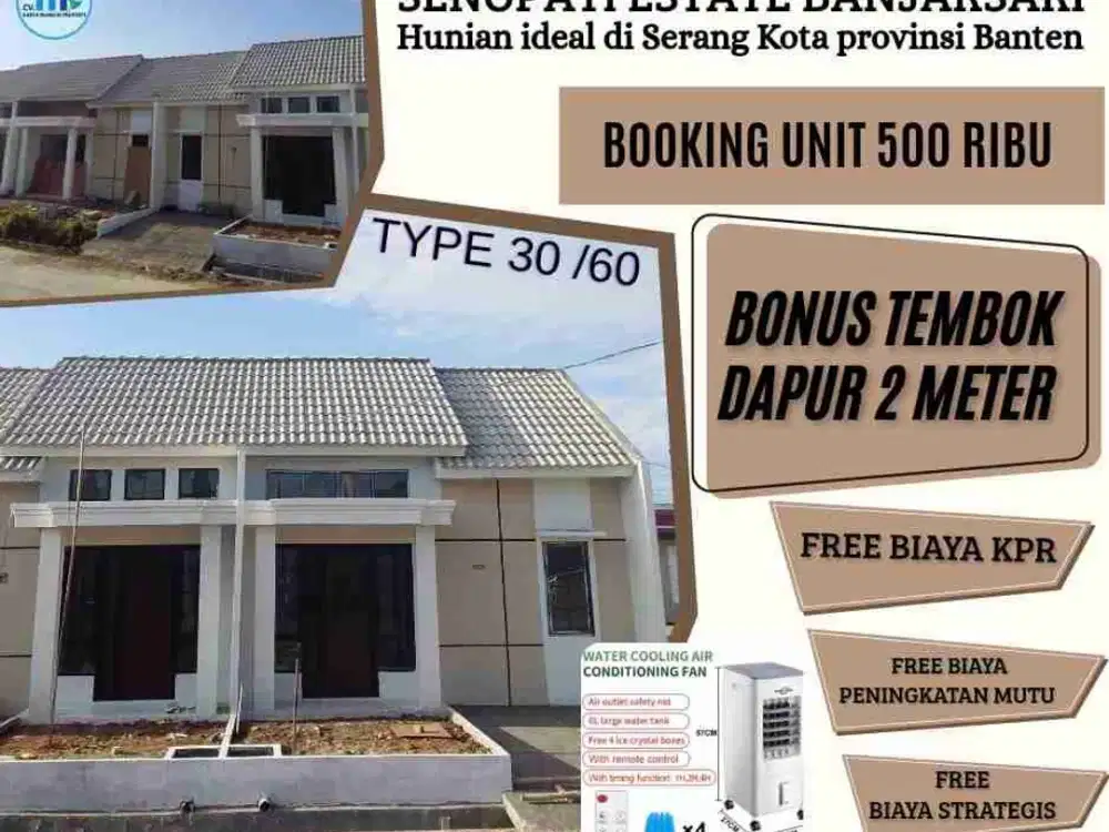 Rumah Subsidi desain cluster di serang kota