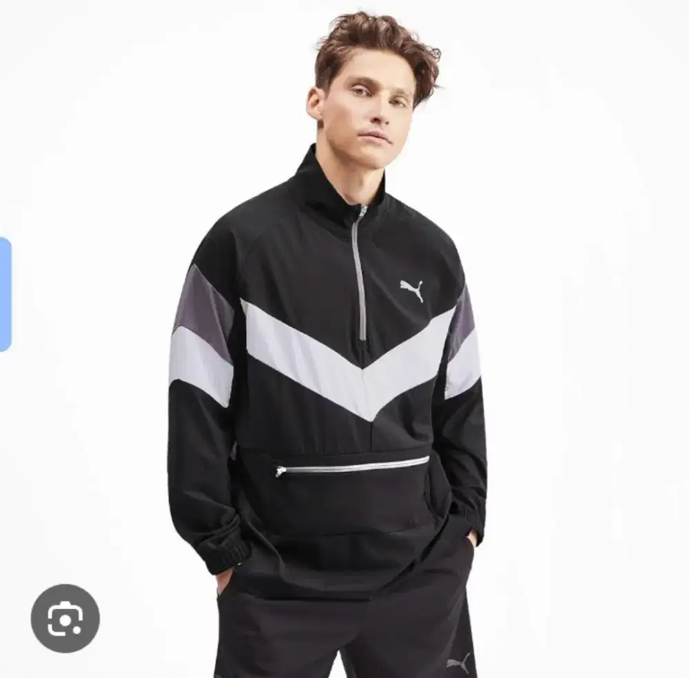 Jaket Puma Reactive Packable Black White ORIGINAL (Like New)