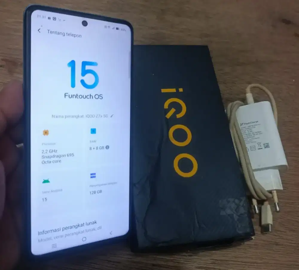 IQOO Z7X 5G NFC BATRE 6000 RAM 8+8/128
