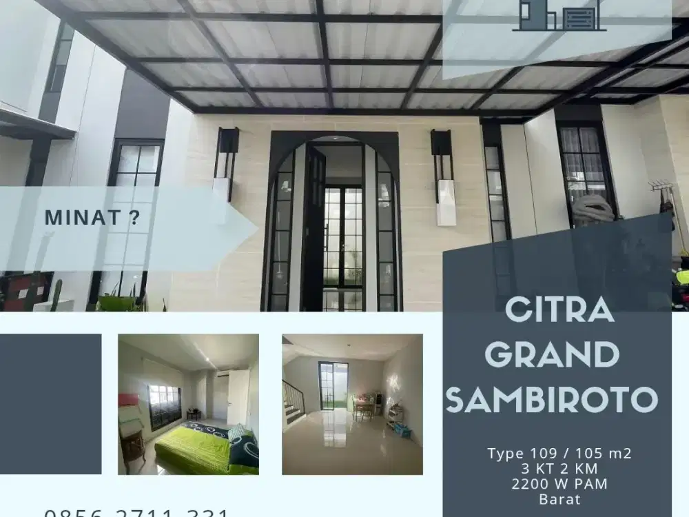 Rumah Semi Furnished Tanpa Renovasi Citra Grand Sambiroto Tembalang