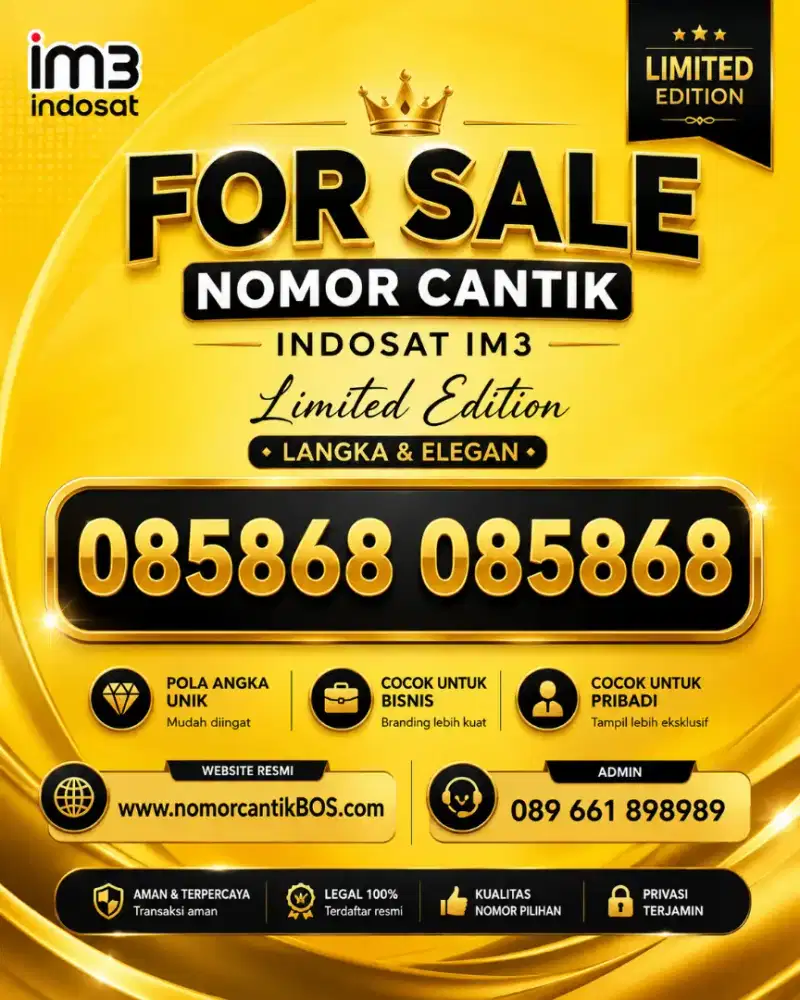 Perdana nomor cantik Indosat IM3 SUPER