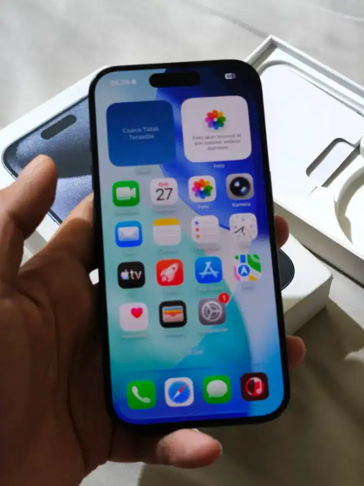 Iphone 15 pro 128 gb Fullset ori beacukai