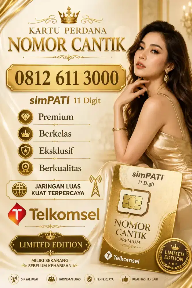 Nomor Cantik Premium Telkomsel simPATI 11 Digit Triple Ribuan 000