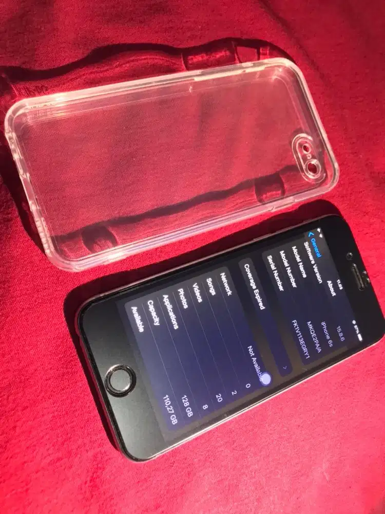 iPhone 6s 128 GB  WiFi only kelengkapan seperti di foto