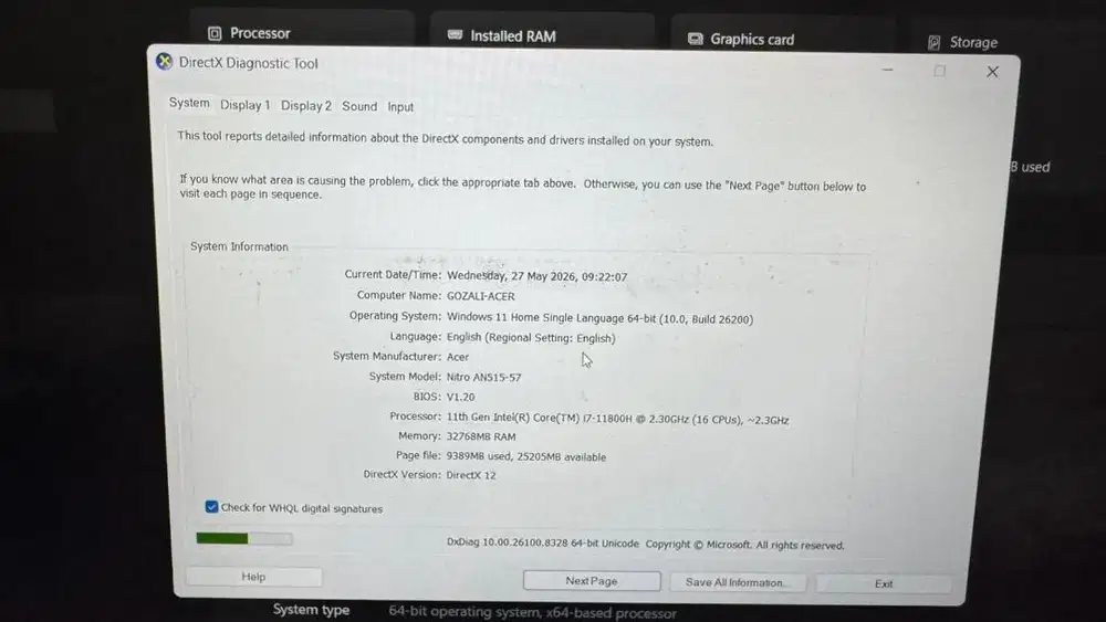 Laptop gaming Acer Nitro V AN515-57-79SC