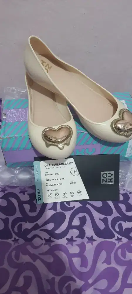 Flatshoes Zaxy new pop white