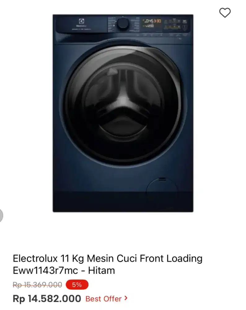 MESIN CUCI ELECTROLUX FRONT LOADING 11KG