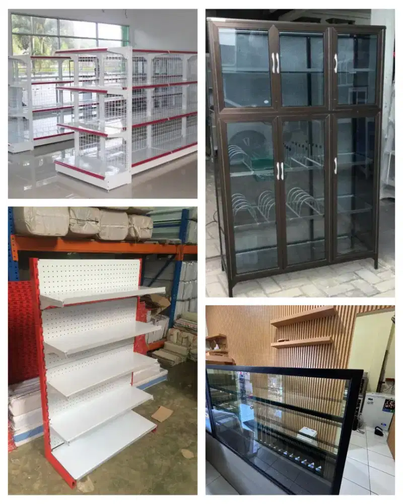 Terima Barkas Furniture Mebel Etalase dan Rak Toko sekon, dll