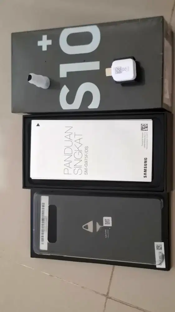 Box Original Samsung S10+ Fullset + OTG Original