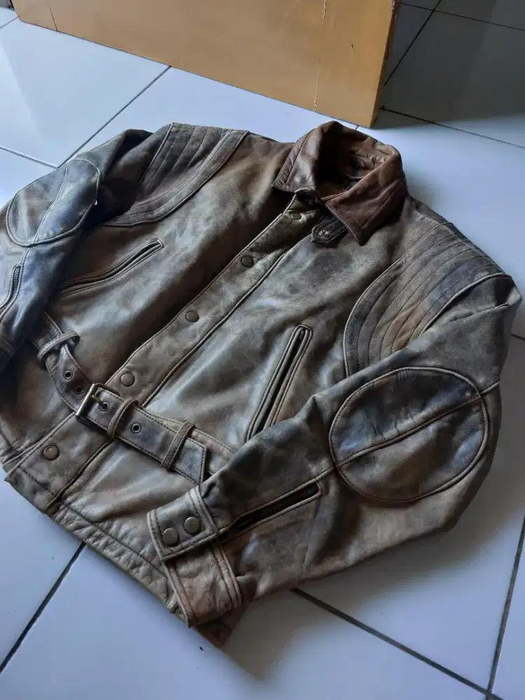 Hein Gericke Jaket Kulit Vintage Classic Retro Leather Jacket