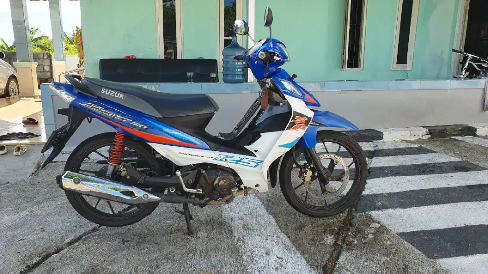 Shogun sp fl 2008 biru putih asli