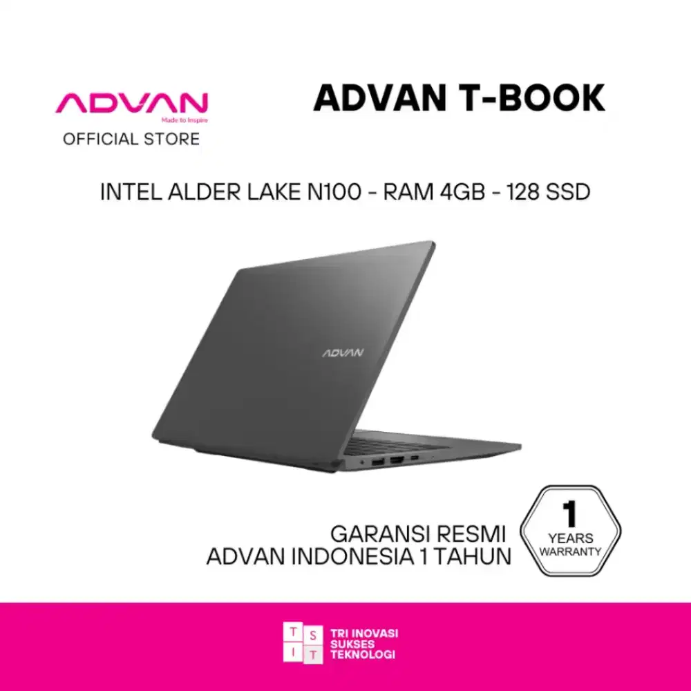 Laptop merk Advan Tbook N100