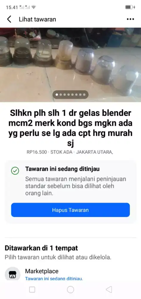 Slhkn plh slh 1 dr kelengkapan gelas blender mcm2 merk kond bgs murah