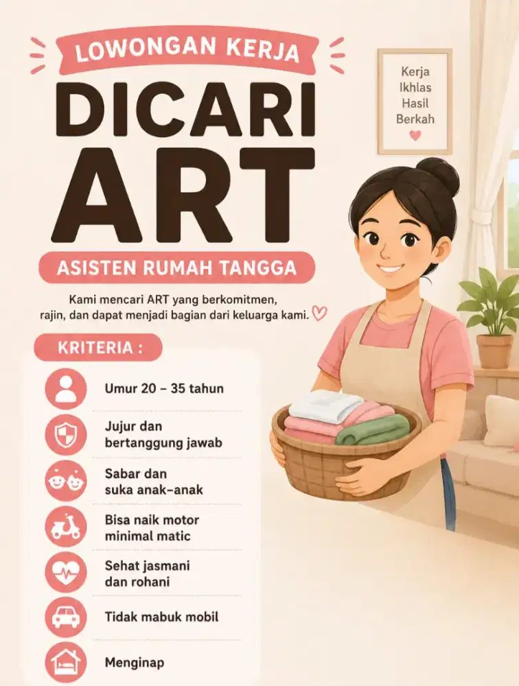 Butuh ART serabutan