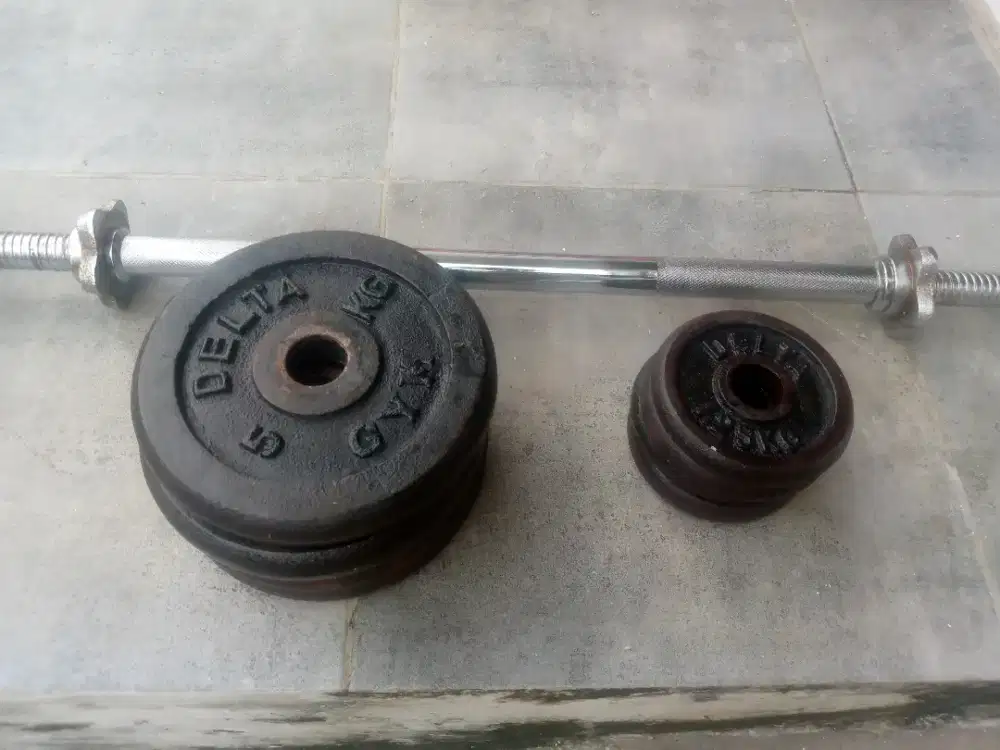 Barbel pegangan panjang