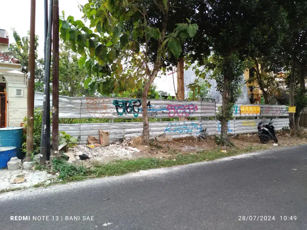 Tanah murah pinggir jalan besar di barat ringin jambon gamping Sleman