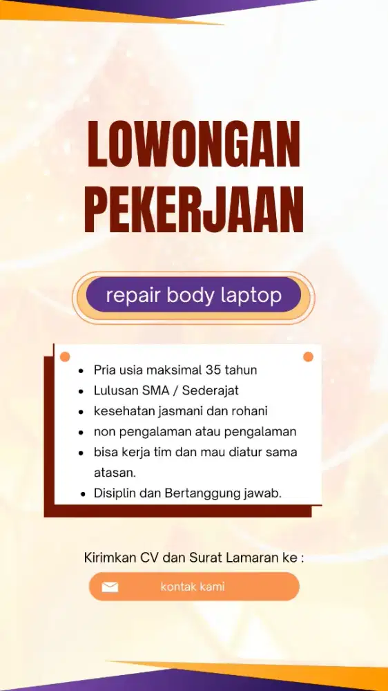 Lowongan kerja pria