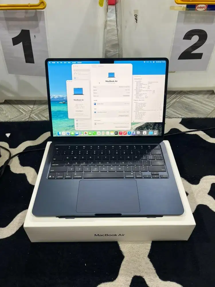 Macbook Air M4 16/256 Fullset Midnight Garansi On Ferbuari 2027