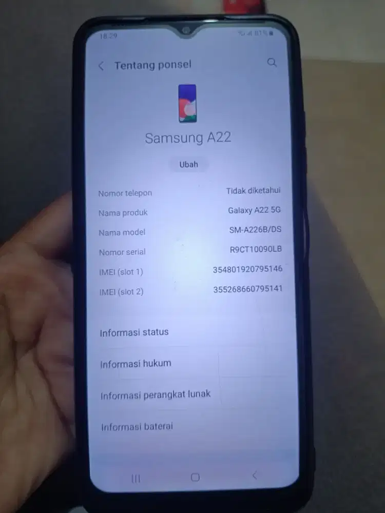 Samsung A22 black