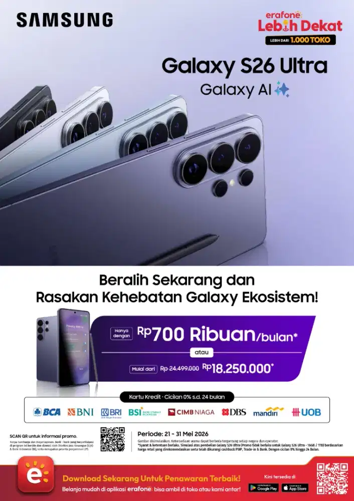 NEW GALAXY S26 SERIES BAWA DENGAN BONUS 5JUTAAN