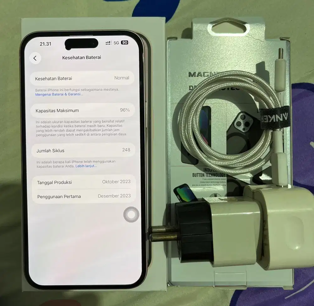 Iphone 15 plus bh96% inter 2signal on isi premium