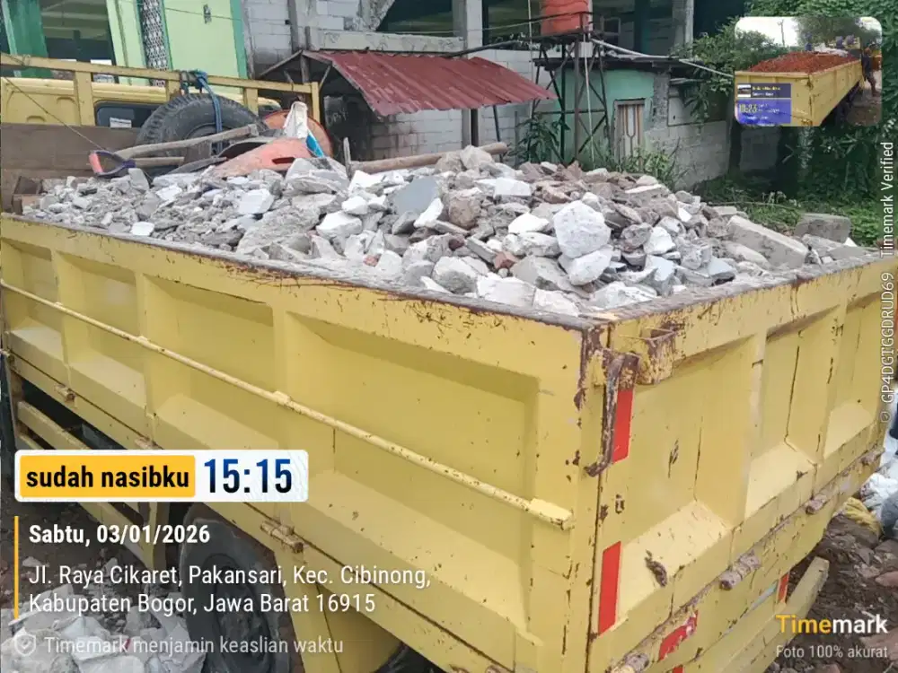 Jasa angkut puing tanah,sampah proyek,pindahan,material bangunan dll