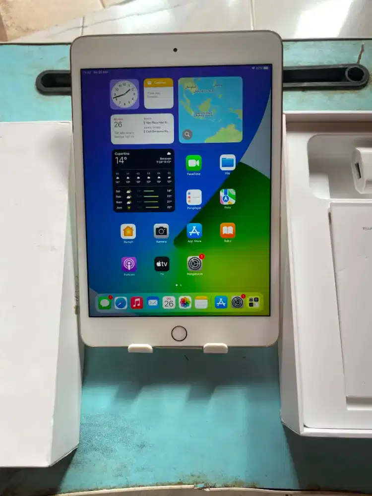 Ipad mini 4 128gb gold wifi only fullset normal