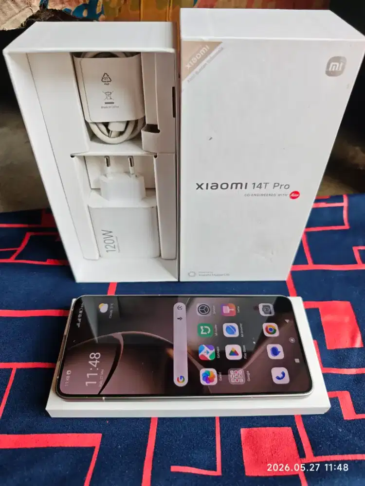 Xiaomi 14T Pro 12/256 Fullset ori segel mulus garansi ON 2026