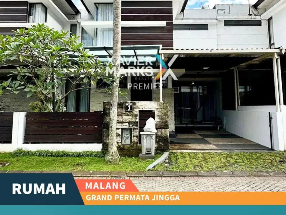 DIJUAL Rumah Cantik Minimalis Modern 2Lt Siap Huni Kawasan Perumahan Aman Dekat Bandara dan Kampus Ternama di Grand Permata Jingga
