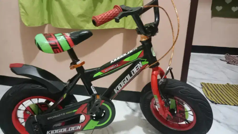 Sepeda anak merek KIDGOLGEN uk 12