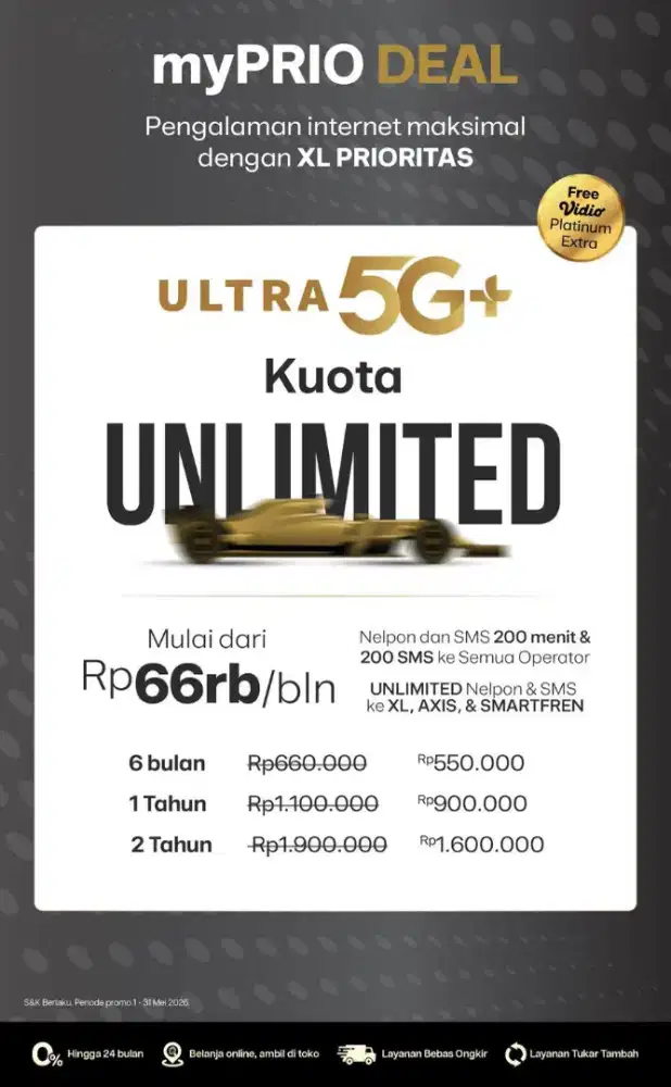 PROMO DARI XL ULTRA 5G+ ‼️