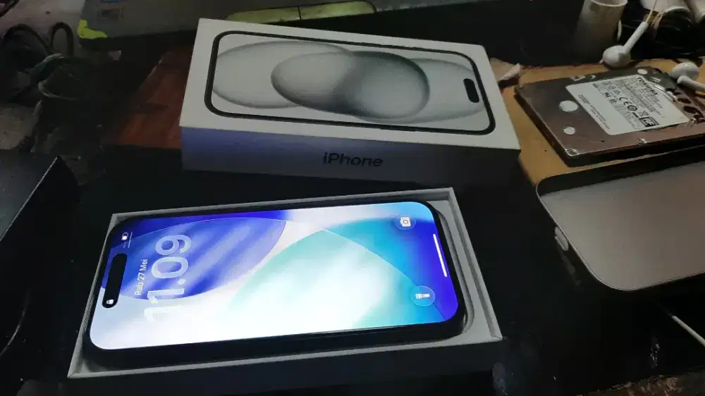 iphone 15 128gb black mulus fullset