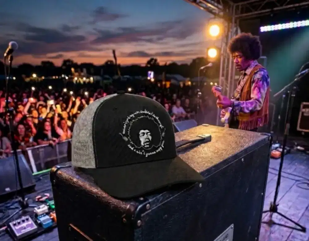 Topi Trucker Vintage Brim Lunak Jimmy Hendrix Original Second
