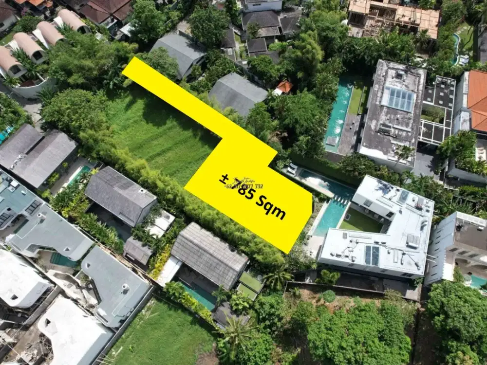Disewakan Tanah 7,85 Are Zona Campuran di Pererenan Canggu Badung Bali