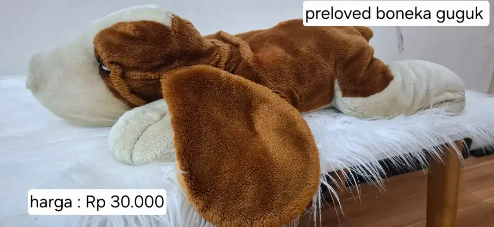 Dijual boneka guguk dan beruang hijau preloved