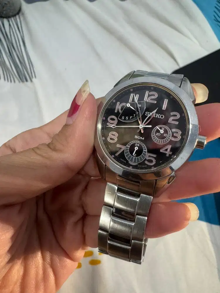 Jam seiko pink ori