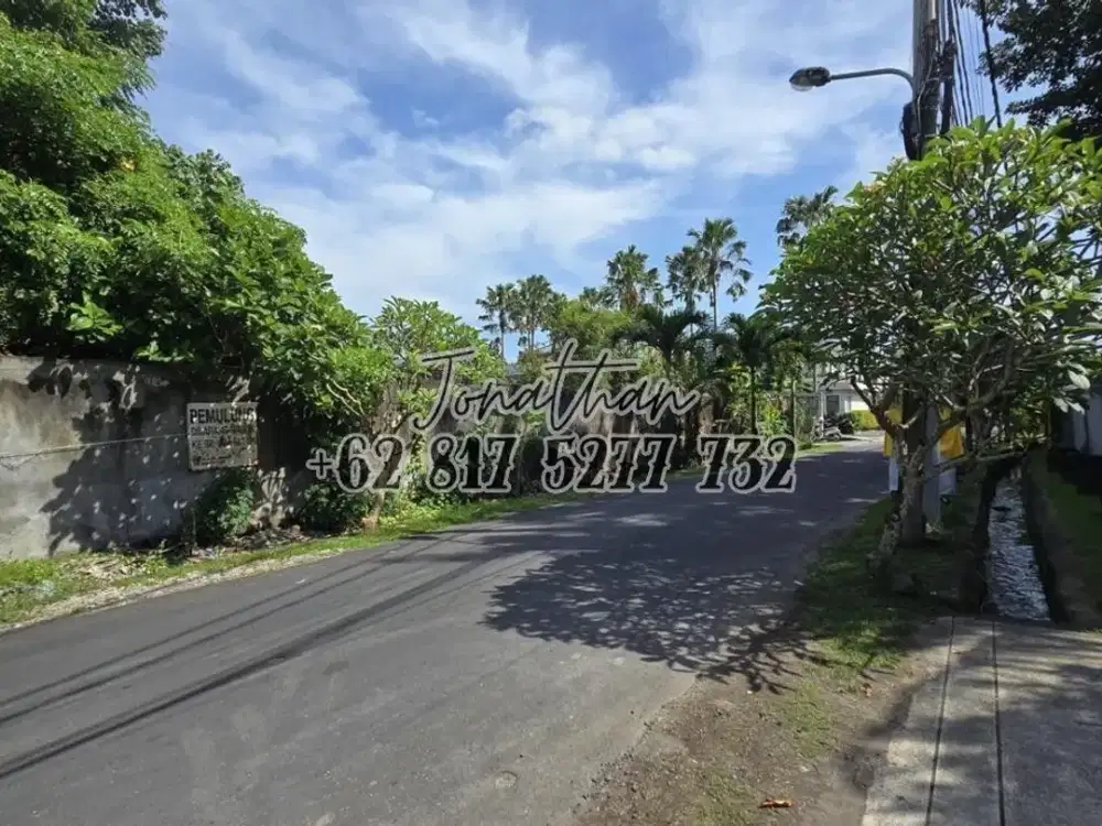 Dijual Tanah SHM Zona Kuning Jalan Utama Kayu Tulang Canggu Kuta Utara Bali