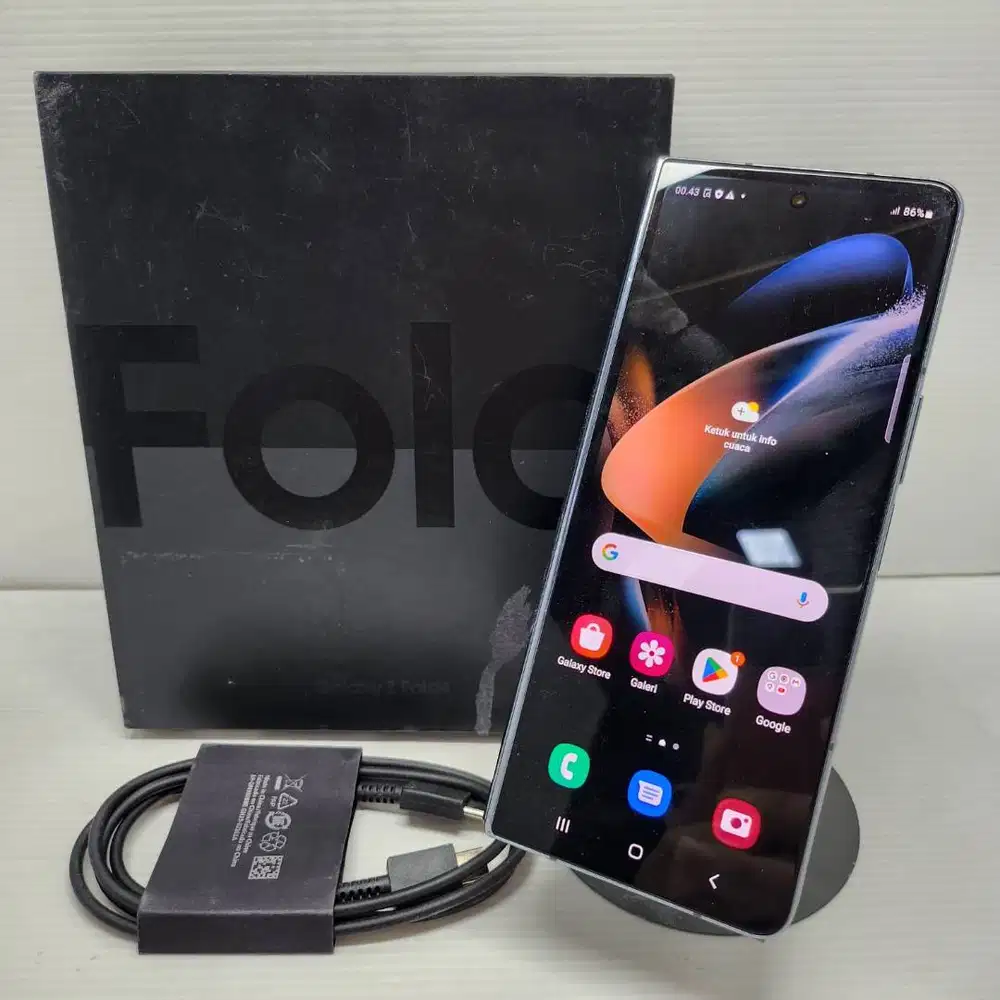 MULUS SAMSUNG GALAXY Z FOLD 4 5G 12/256 GRAYGREEN FULLSET SEIN NO MINU