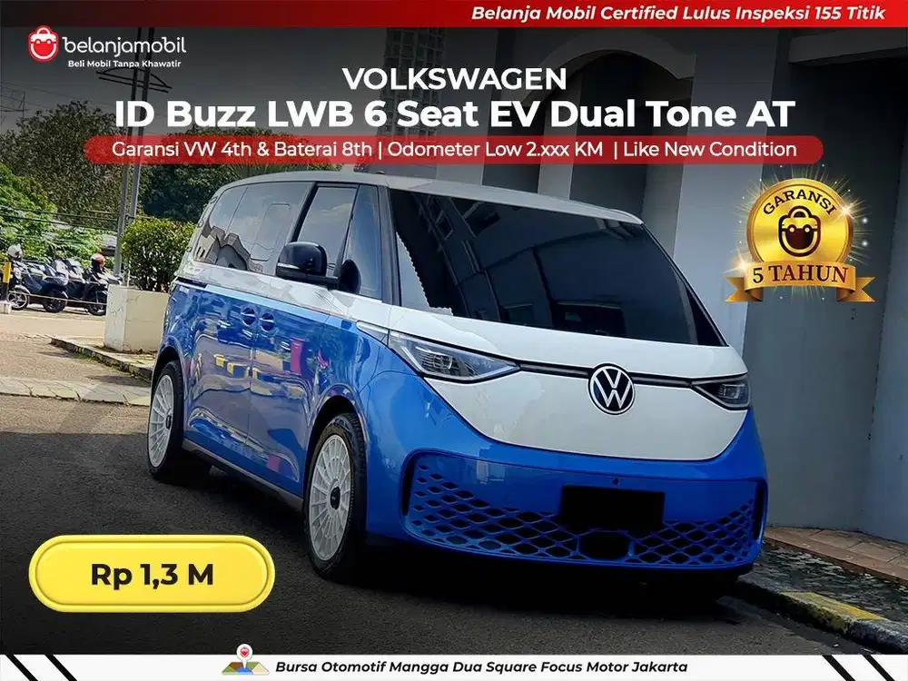 [ LOW KM 2RB ] Volkswagen VW ID Buzz LWB 6 Seat EV Dual Tone 2025/2026