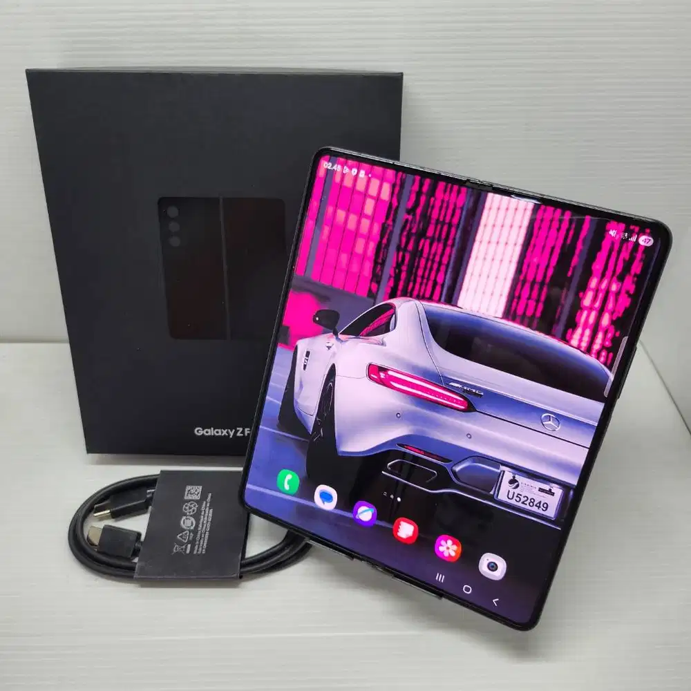 HOT SALE!! SAMSUNG GALAXY Z FOLD 5 5G 12/256 BLACK EX SEIN NO MINUS LE
