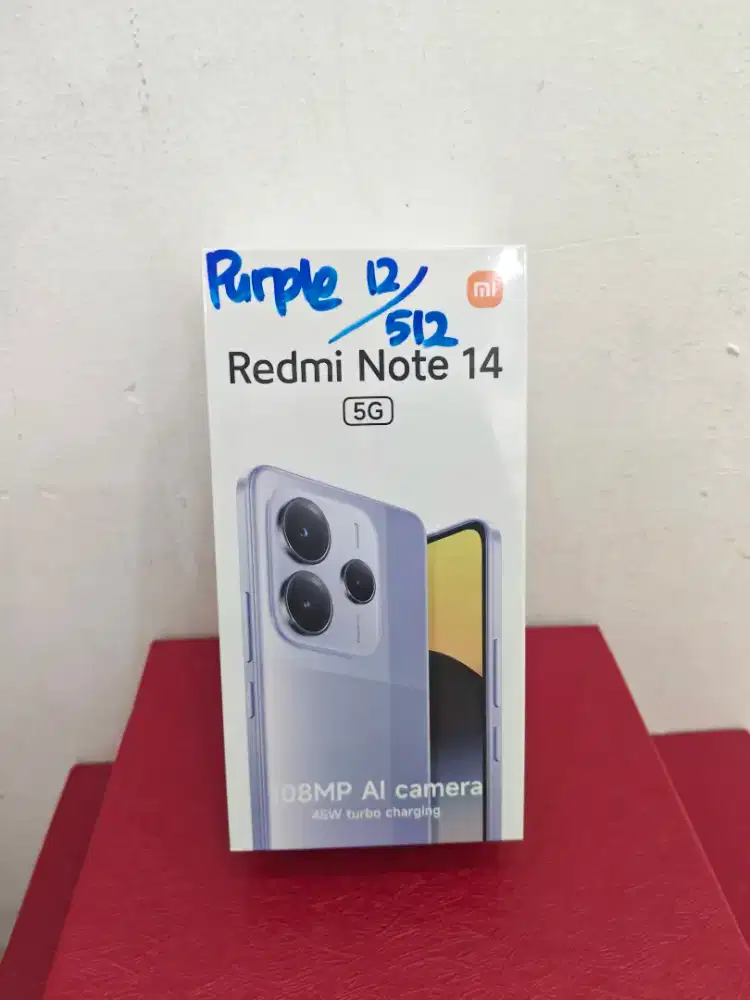 Redmi note 14 5g 12/512 new segel lavender