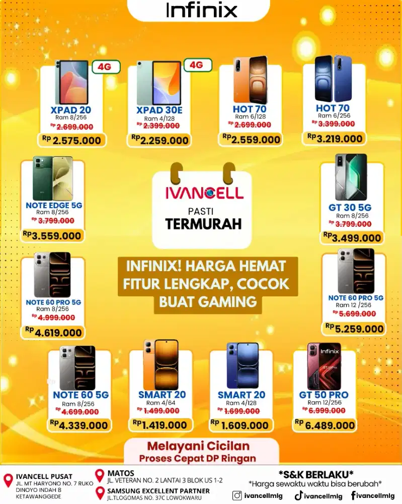 Infinix GT 30 RAM 8/256 NEW TERMURAH