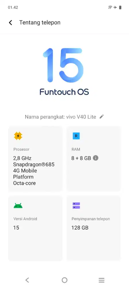 Jual Vivo V40 Lite