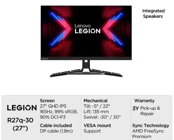 MONITOR Lenovo Legion R27Q-30