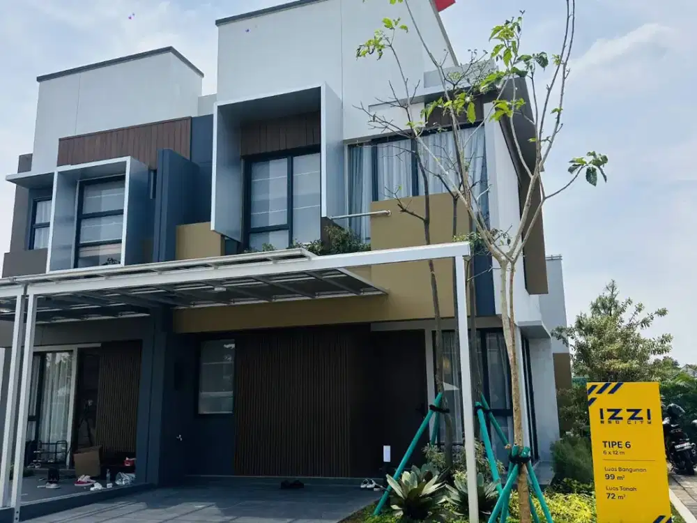 rumah 3 kamar free subsidi DP di cluster IZZI BSD