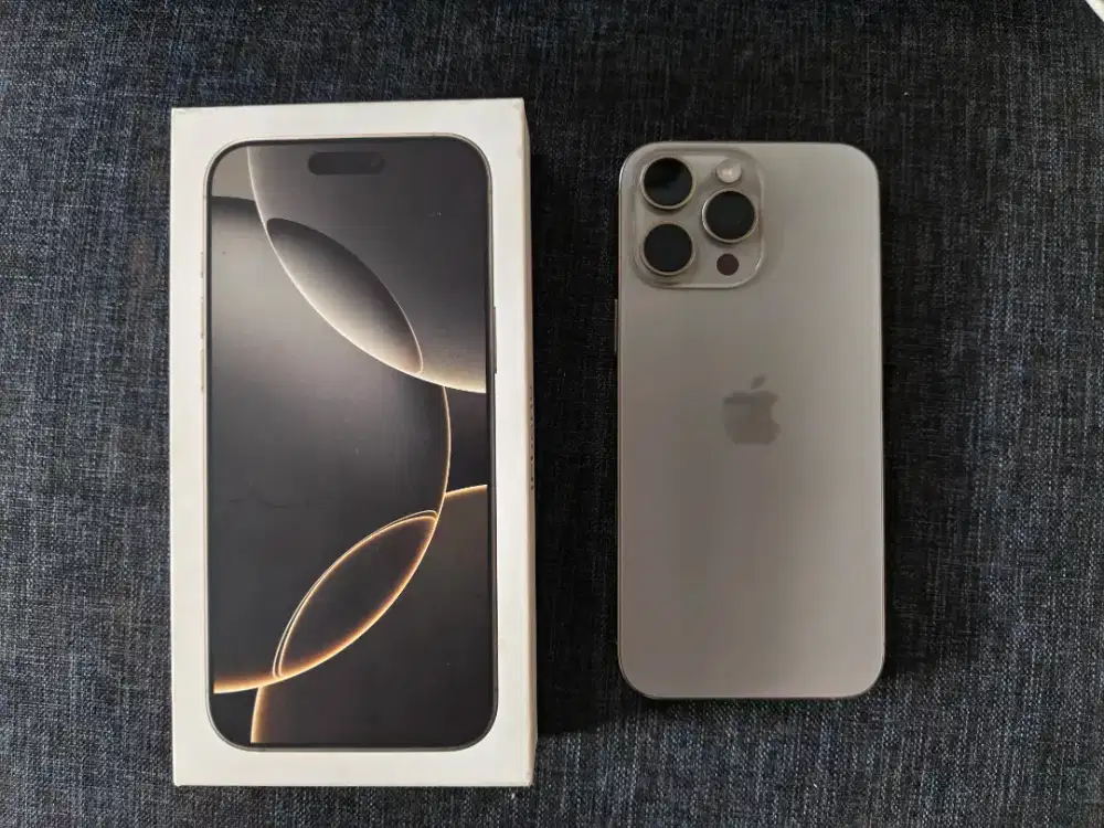 iphone 16 promax 256 natural titanium ibox fullset original