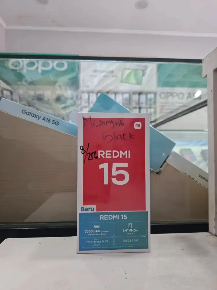 REDMI 15 8/256 NEW MURAH GARANSI RESMI